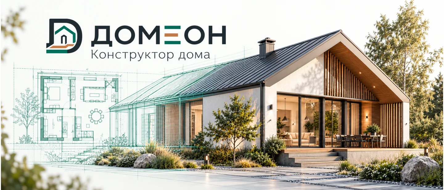 Рекламный образ частного дома ДОМЕОН: от планировки к архитектуре
